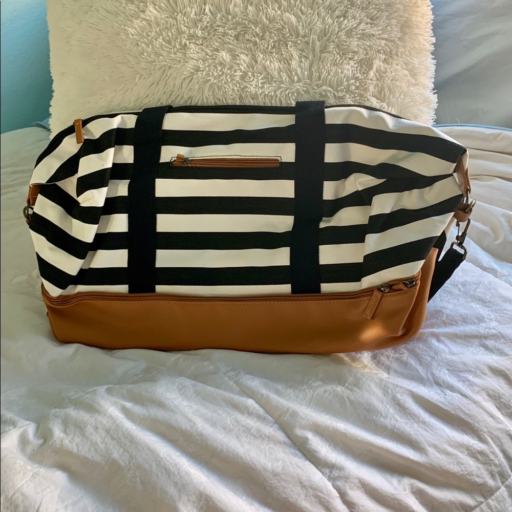 Large, Stylish Striped Tote